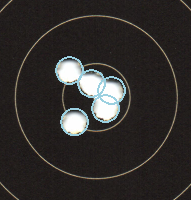 Air Pistol scoirng 5 Shots